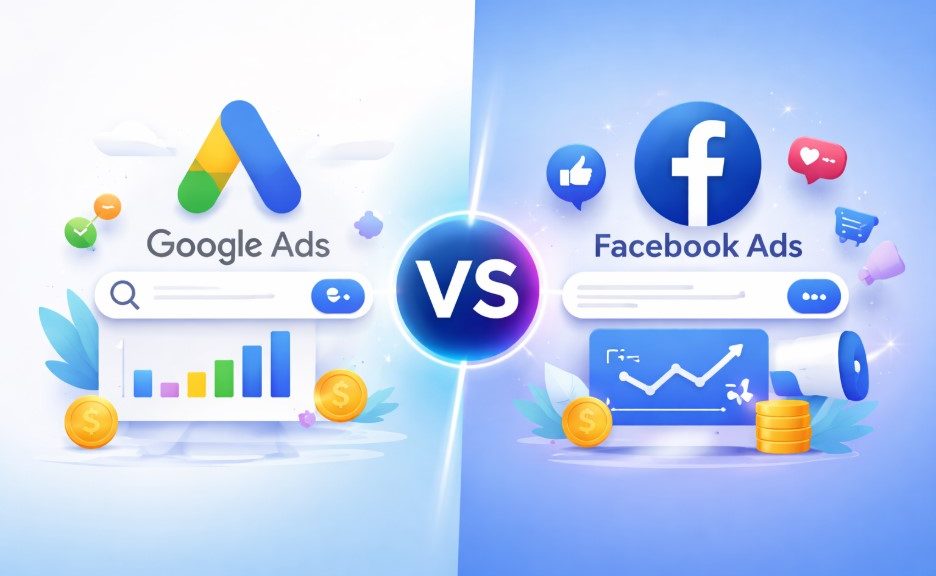Google Ads vs Facebook Ads Google Ads vs Facebook Ads