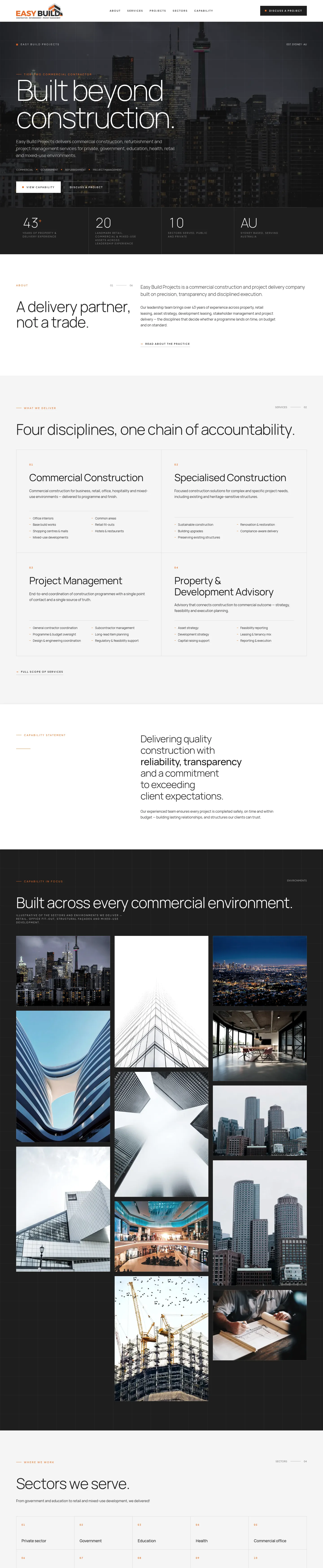 Easy Build Projects website