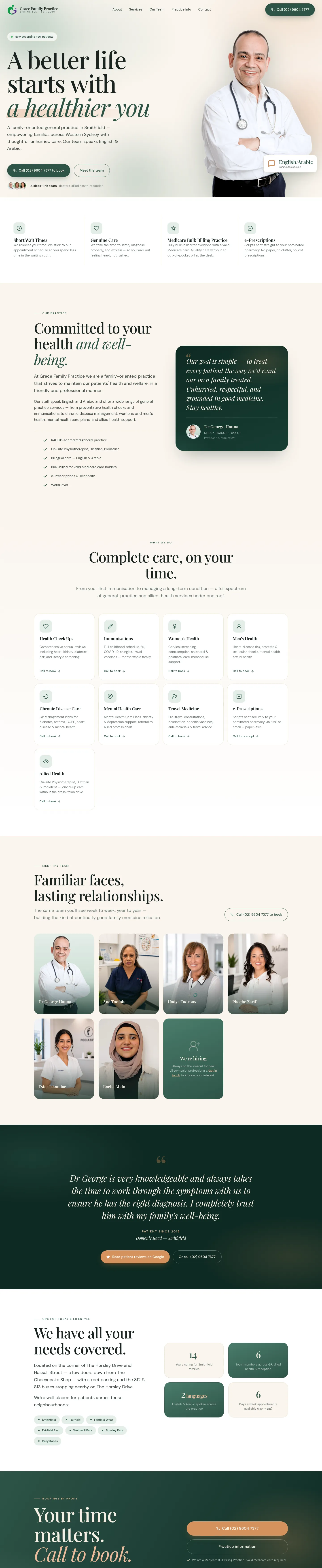 Grace Family Practice website